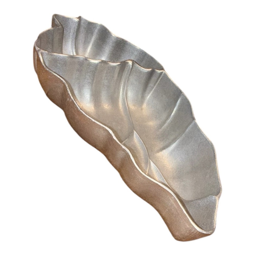 Pewter Party Serving Divided Tray Platter Chili Pepper The Wilton Co Chips Salsa